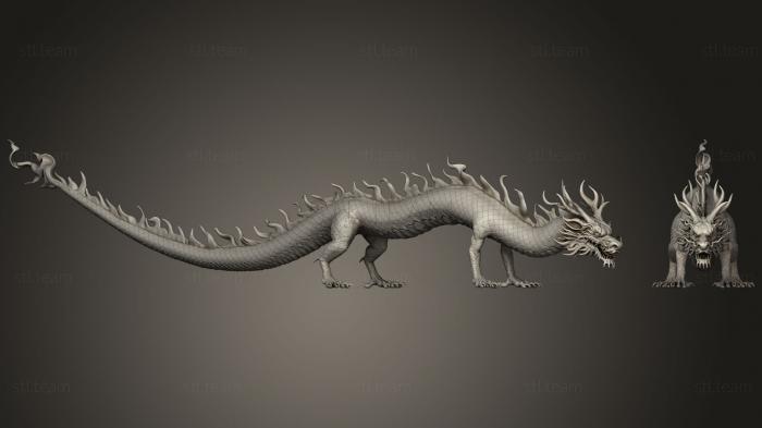 3D модель Азиатский Дракон (STL)